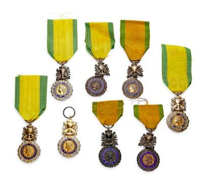 Military Medal, set of eight medals: seven...