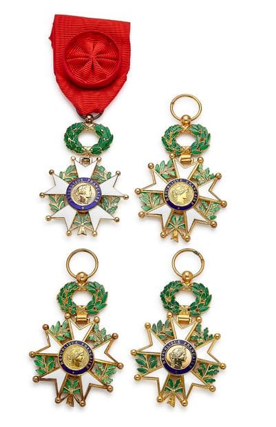 Légion d'honneur - Ve République, lot de...