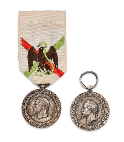 Two medals from Mexico: a centennial reissue,...
