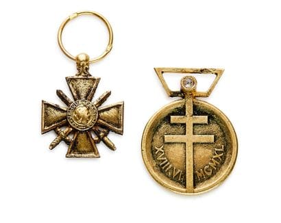 Seconde Guerre mondiale, lot de deux miniatures...
