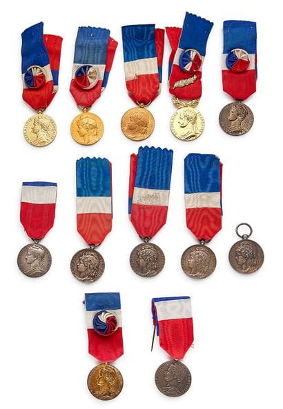 Medal of Honor for Labor, set of twelve medals,...