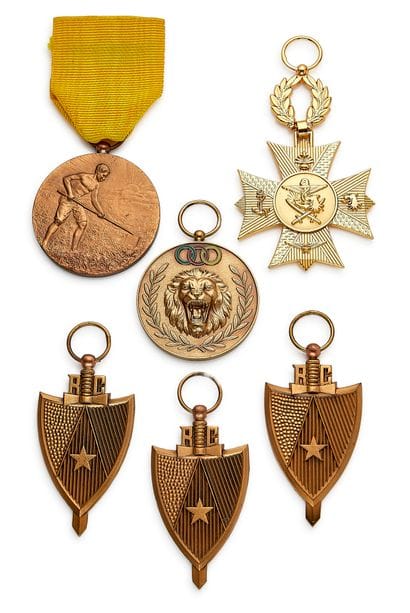 Cameroon - Set of six decorations of the...