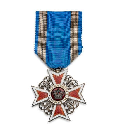 Roumanie - Ordre de la Couronne, croix du...