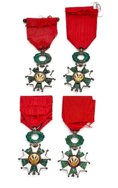 Légion d'honneur - IIIe République, quatre...