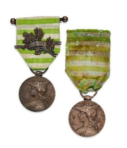 Two medals from Madagascar, 1895, 2nd expedition...