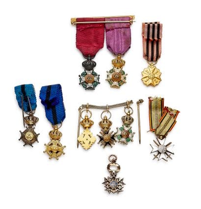 Belgium - Set of ten miniatures: a pair of...