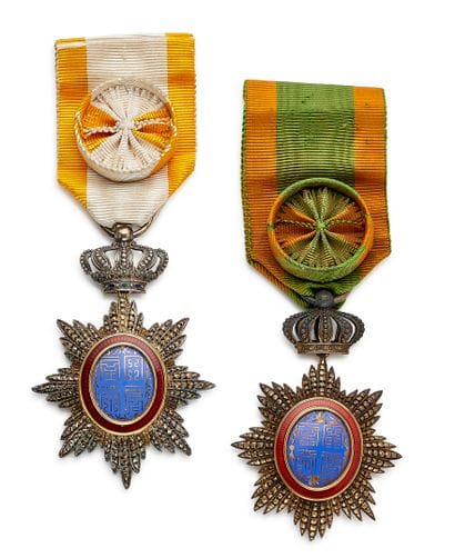 Annam - Order of the Dragon of Annam, two...