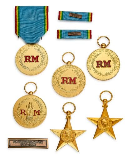 Mali - Lot de six : Médaille d'or de l'Indépendance,...