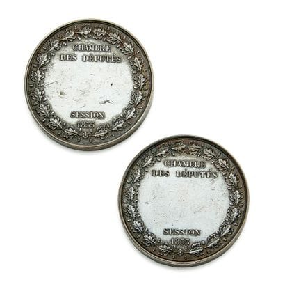 Chamber of Deputies, two identity medals:...