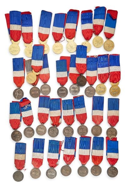 Medal of Honor for Labor by Borrel, set of...