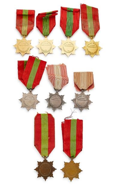 Civil Decorations - Set of French Family...