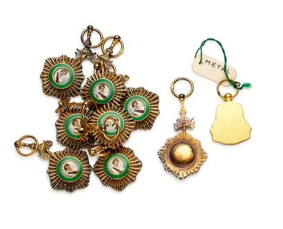 Cambodia - Set of nine miniatures: one Crown...