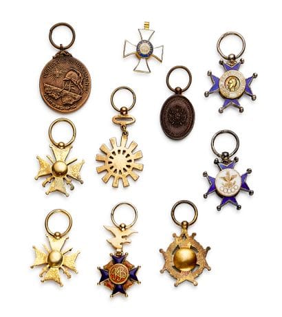 Central and South America - Set of ten miniatures:...