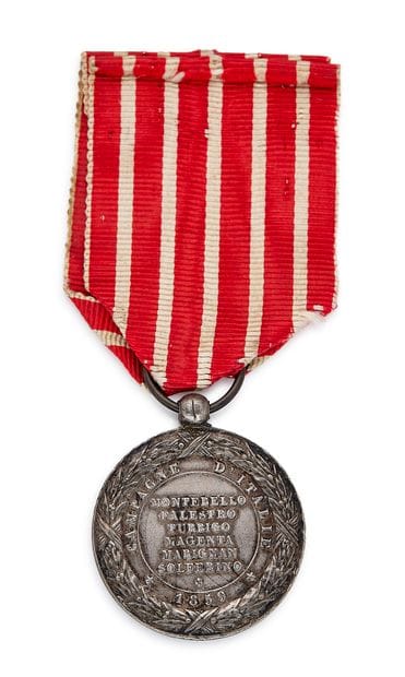 Italian Medal, Type 2 in silver by Barre,...