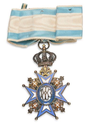 Serbie - Ordre de Saint Sava, fondé en 1883,...