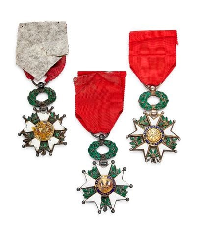Légion d'honneur - IIIe République, trois...