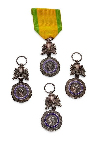Médaille militaire, IIIe République, lot...