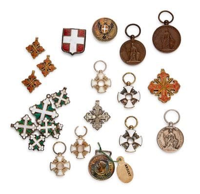 Italy - Set of about twenty miniatures: four...