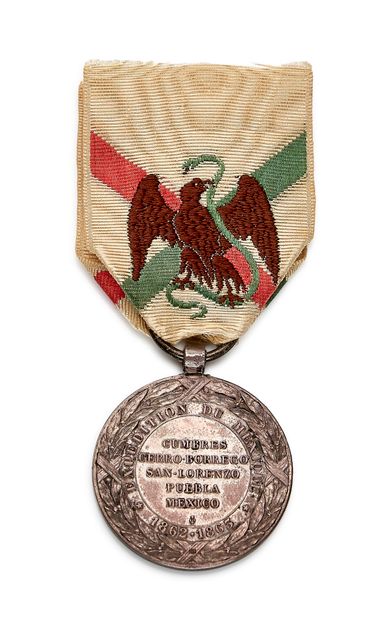 France - Mexican medal signed 