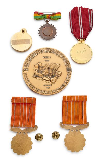 Tunisie, République - Lot de six médailles...