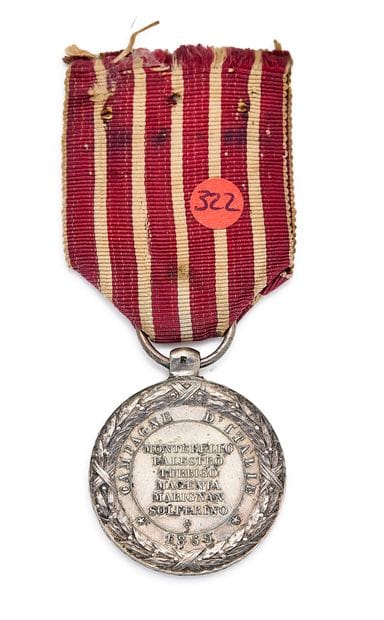 Italian medal, 2nd type in silver by Barre,...