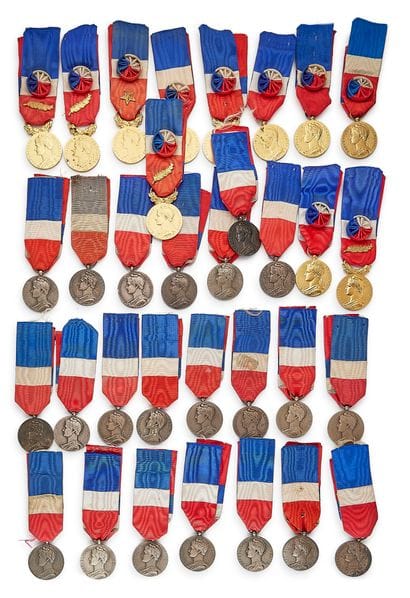 Medal of Honor for Labor by Borrel, set of...