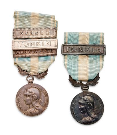 Two colonial silver medals, Type 1, one hallmarked...