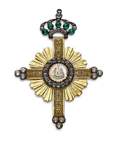 Franc-Maçonnerie - Rose-Croix, bijou en forme...