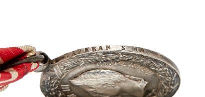 Italian Medal, 2nd type in silver with bar,...