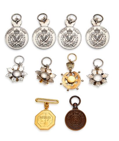 Jordan - Set of ten miniatures: one of the...