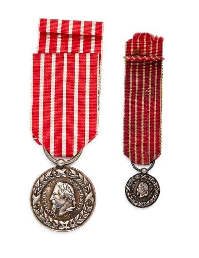 Two medals from Italy, 2nd type in silver:...