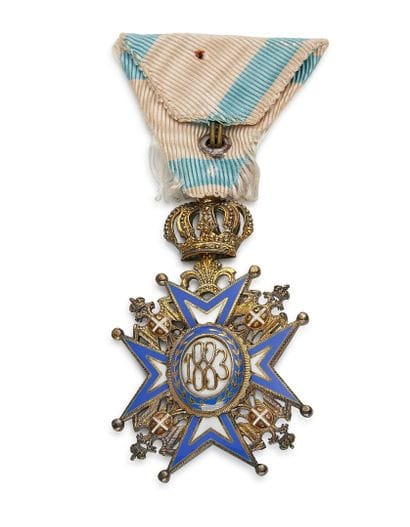 Serbie - Ordre de Saint-Sava, bijou de 4e...