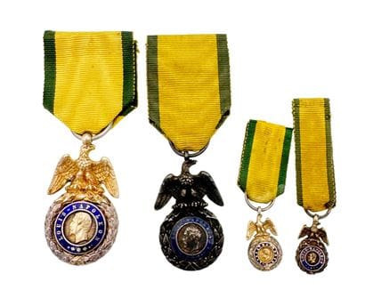 Médaille militaire, 2e type, lot de quatre...