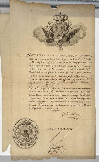 Ancien Régime, set of four documents: 

-...