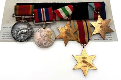 South Africa - World War II, group of five...