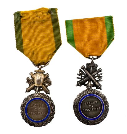 Médaille militaire, IIIe République, lot...