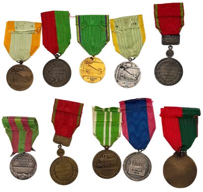 RAILWAY

Lot of thirty-four medals or badges:...