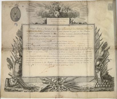 Vétérance medal, set of four diplomas : 

-...