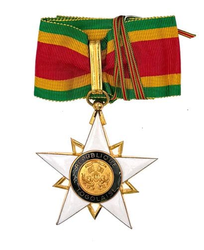 Togo - Ordre du Mono, 1961, bijou de commandeur...