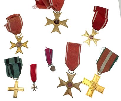 Poland - Lot of eight decorations: five from...