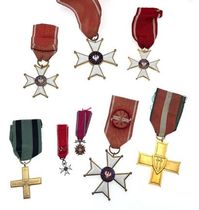 Poland - Lot of eight decorations: five from...