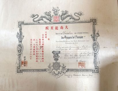 Annam - Order of the Dragon of Annam, reign...