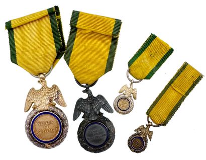 Médaille militaire, 2e type, lot de quatre...