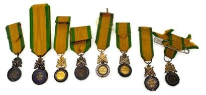 Médaille militaire lot de huit réductions...