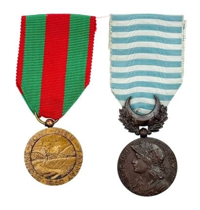 Second World War - Lot of two medals: a Levant...