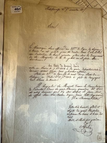 First Empire - Lot of five documents: 

-...