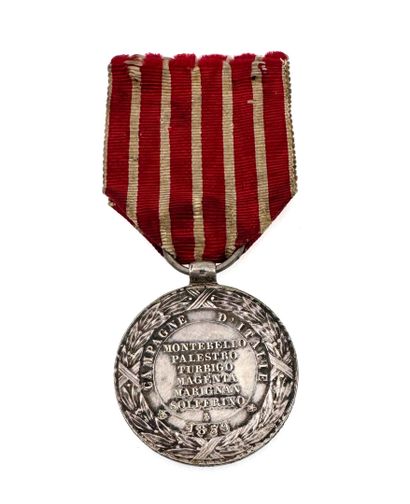 Médaille d'Italie, second modèle en argent,...