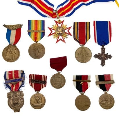 États-Unis d'Amérique, USA - Lot de dix médailles...