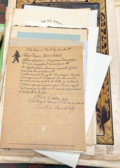 Belgique - Archives militaires du lieutenant-général...