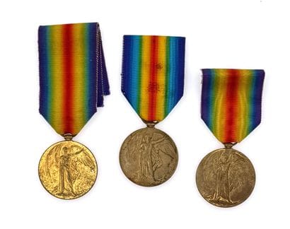 South Africa - World War I, lot of three...